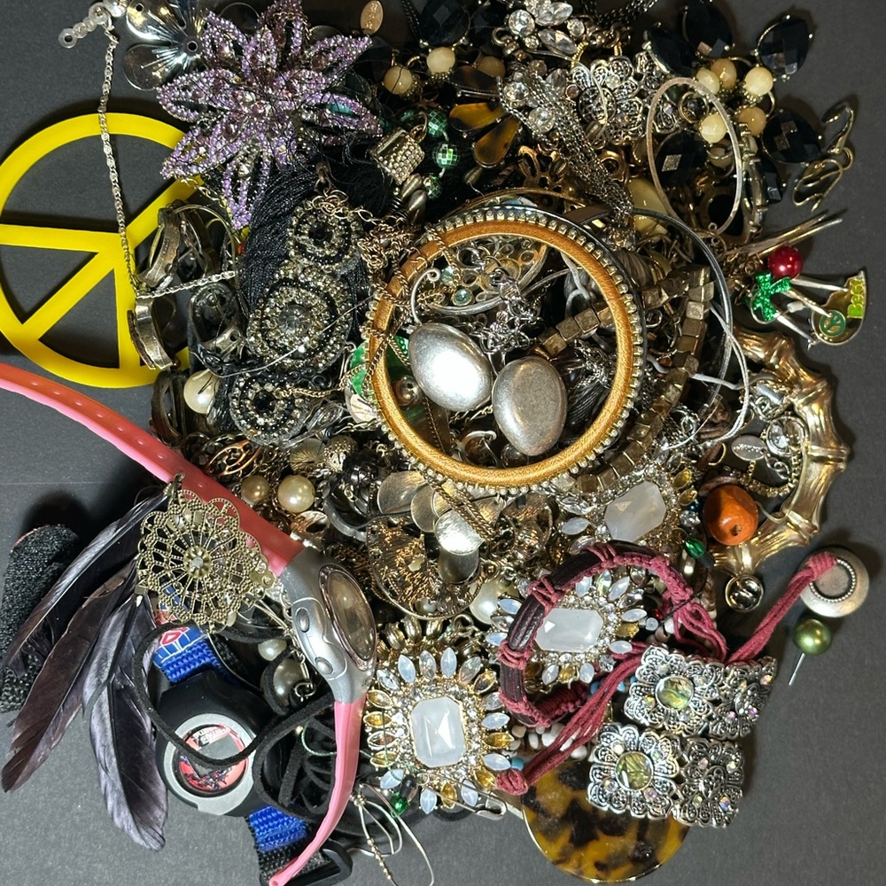 Jewelry Lot | Mixed Lot Vintage-Mod Craft Jewelry Tangled Broken Harvest Bundle!